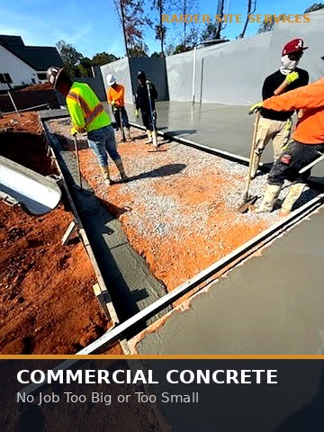Raider Site Services concrete crew at work