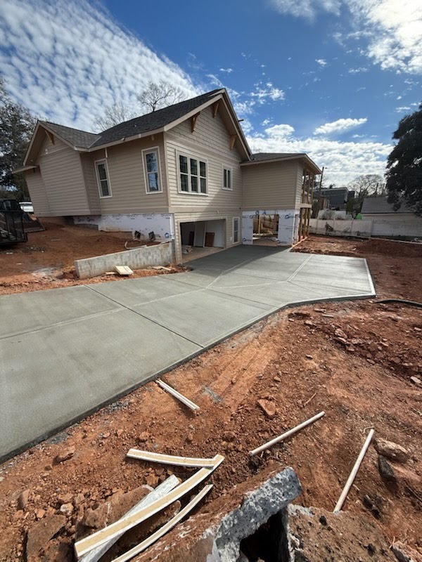After — finished concrete driveway