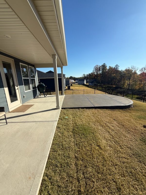 After — finished concrete patio