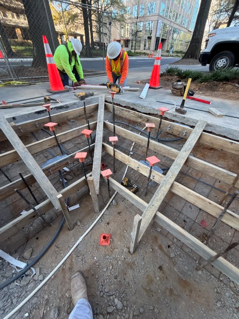 Before — commercial concrete formwork