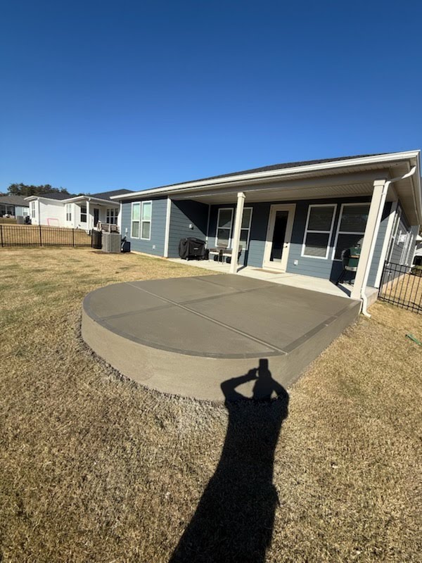 Concrete pad and slab work
